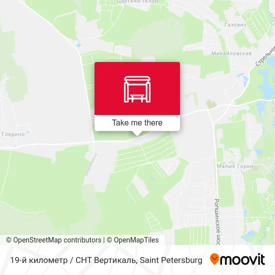 19-й километр / СНТ Вертикаль map