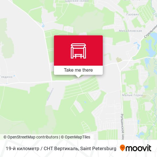 19-й километр / СНТ Вертикаль map