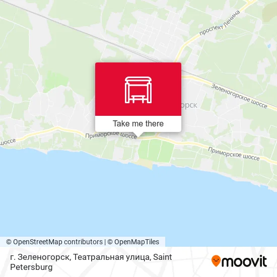 г. Зеленогорск, Театральная улица map