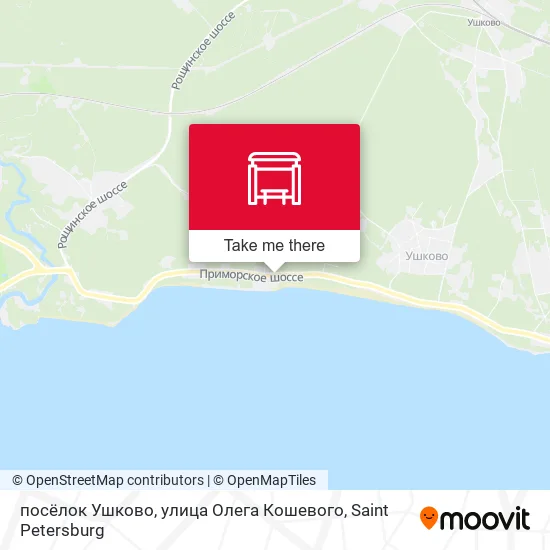 посёлок Ушково, улица Олега Кошевого map