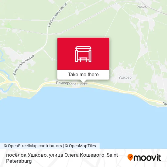 посёлок Ушково, улица Олега Кошевого map