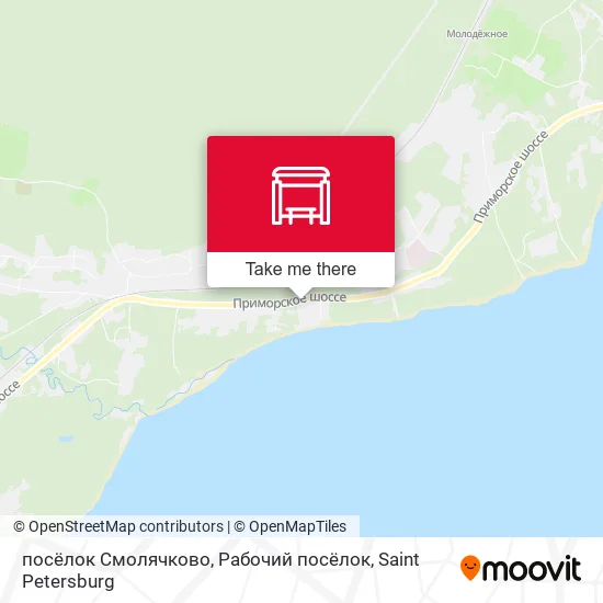 посёлок Смолячково, Рабочий посёлок map