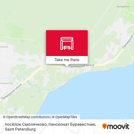 посёлок Смолячково, пансионат Буревестник map