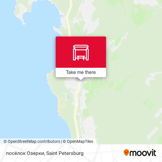 посёлок Озерки map