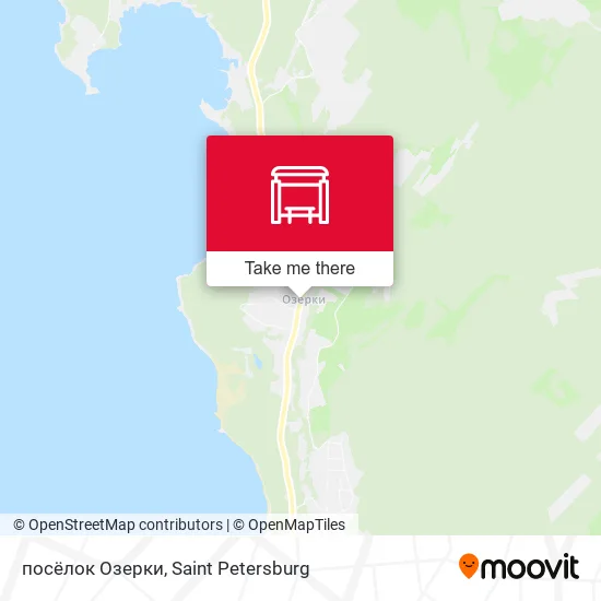 посёлок Озерки map