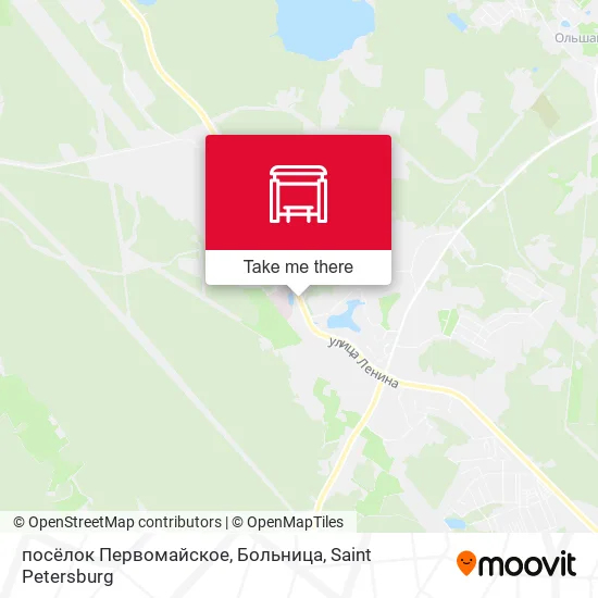 посёлок Первомайское, Больница map