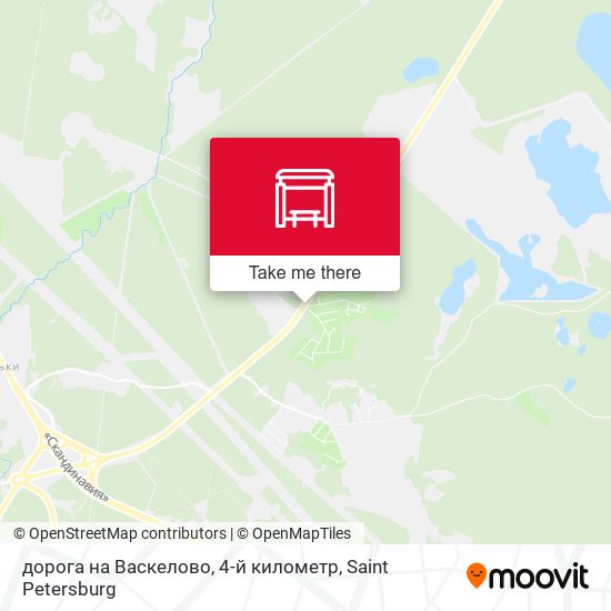 дорога на Васкелово, 4-й километр map