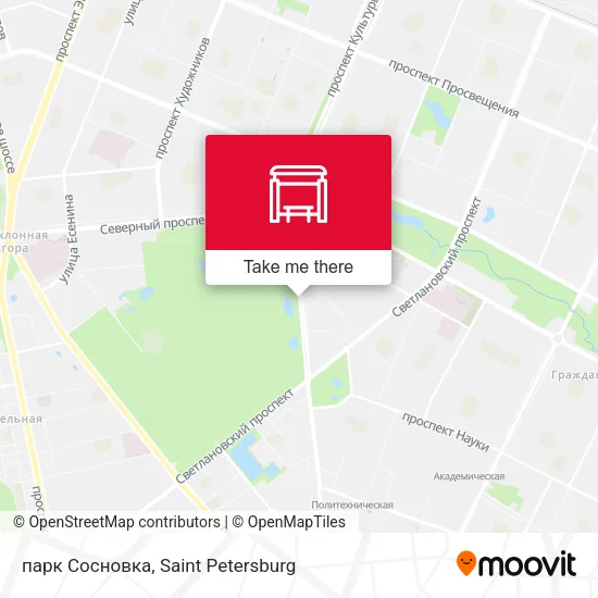 парк Сосновка map