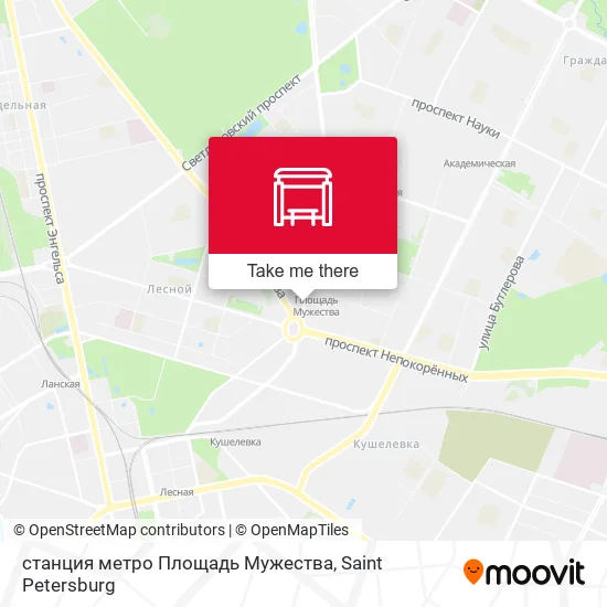 станция метро Площадь Мужества map