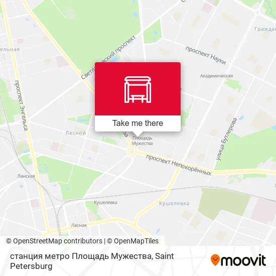 станция метро Площадь Мужества map