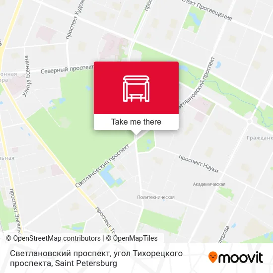 Светлановский проспект, угол Тихорецкого проспекта map