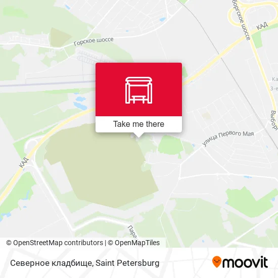 Северное кладбище map