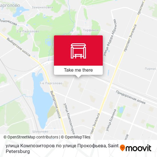 улица Композиторов по улице Прокофьева map