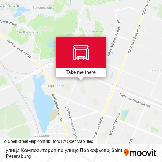 улица Композиторов по улице Прокофьева map