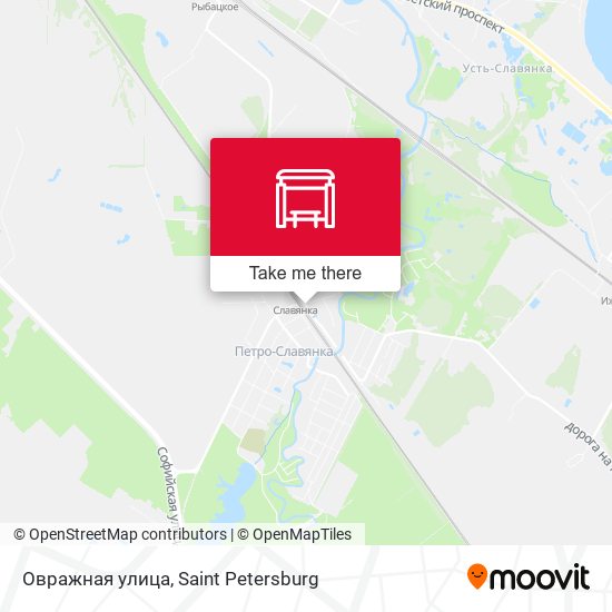 Овражная улица map