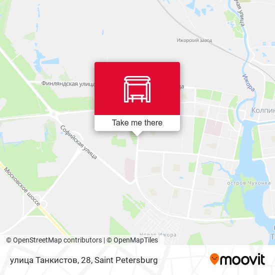 улица Танкистов, 28 map