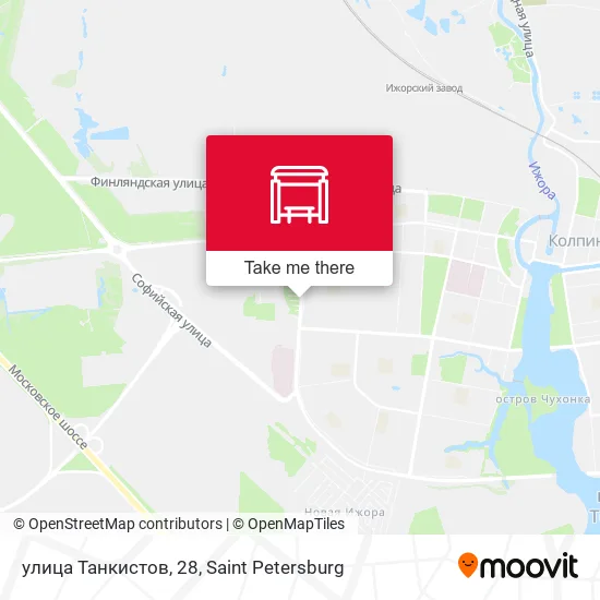 улица Танкистов, 28 map