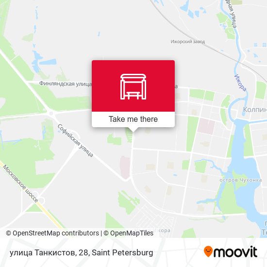 улица Танкистов, 28 map