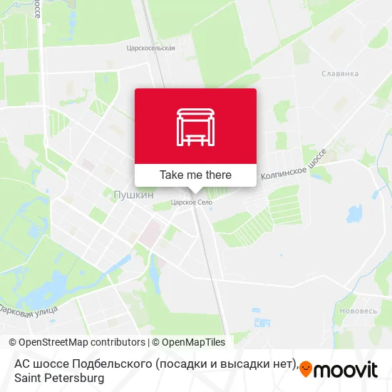 АС шоссе Подбельского (посадки и высадки нет) map