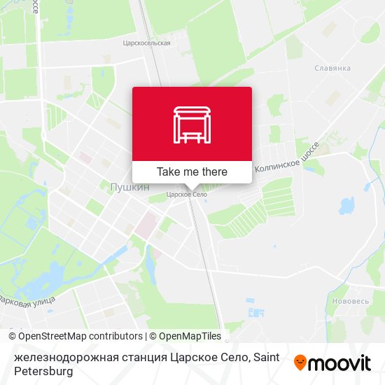 железнодорожная станция Царское Село map