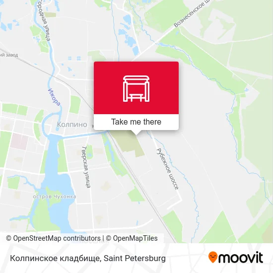 Колпинское кладбище map