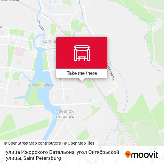 улица Ижорского Батальона, угол Октябрьской улицы map