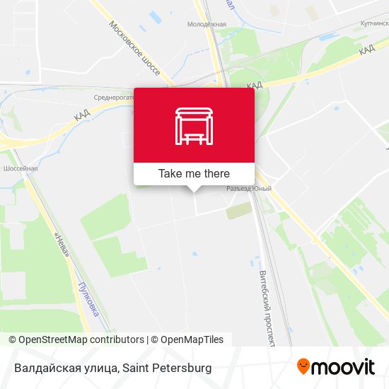 Валдайская улица map
