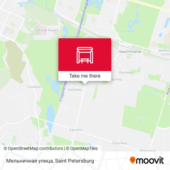 Мельничная улица map