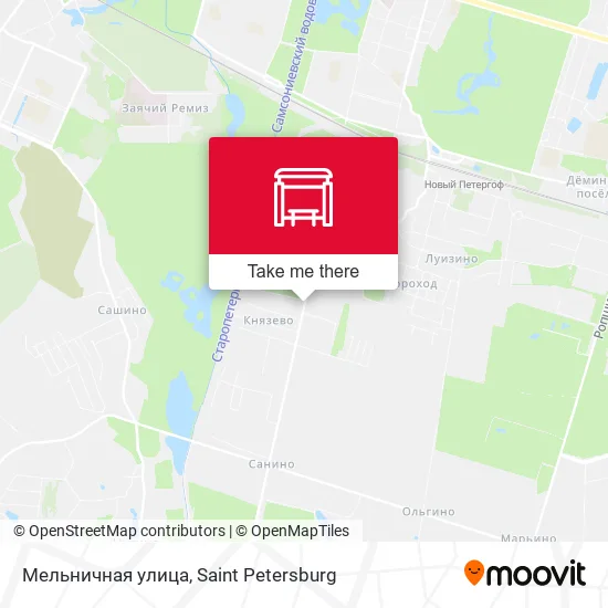 Мельничная улица map