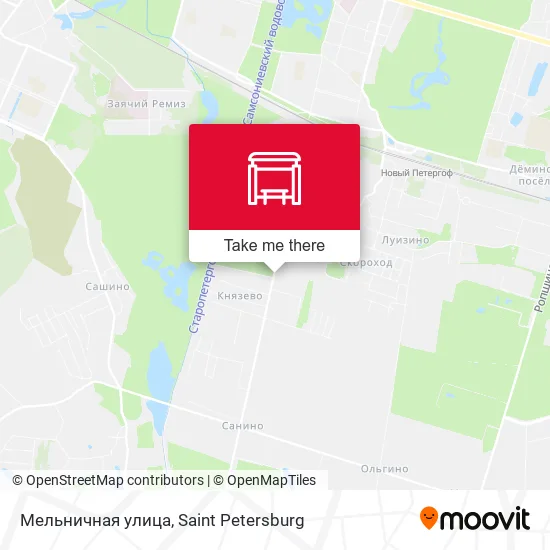 Мельничная улица map