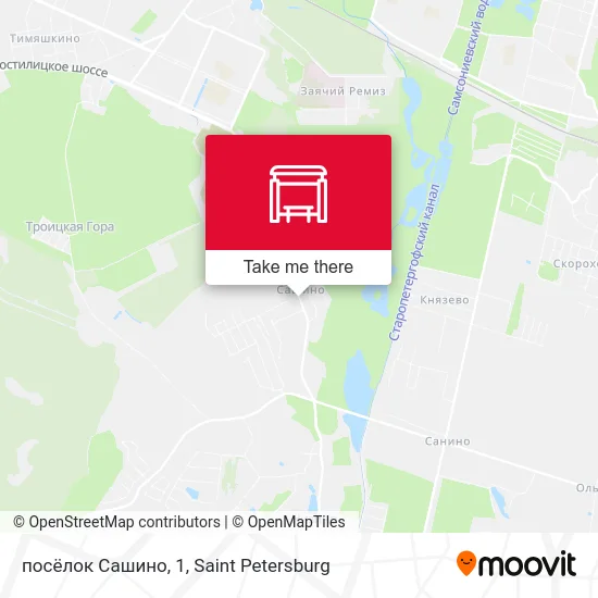 посёлок Сашино, 1 map