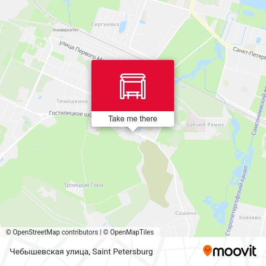 Чебышевская улица map