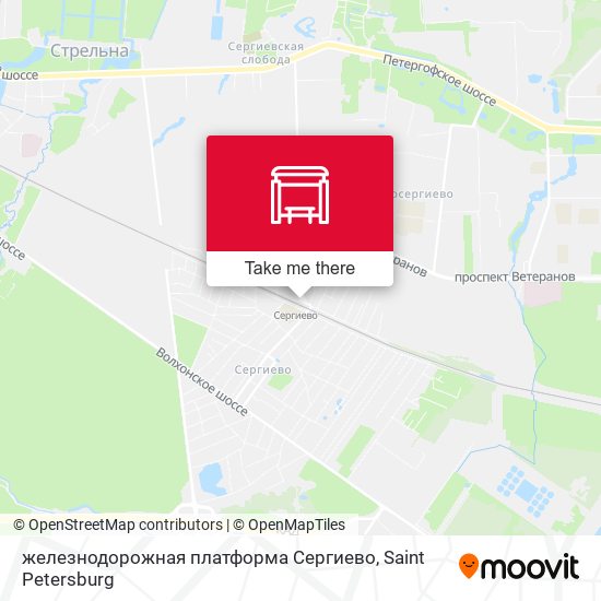 железнодорожная платформа Сергиево map