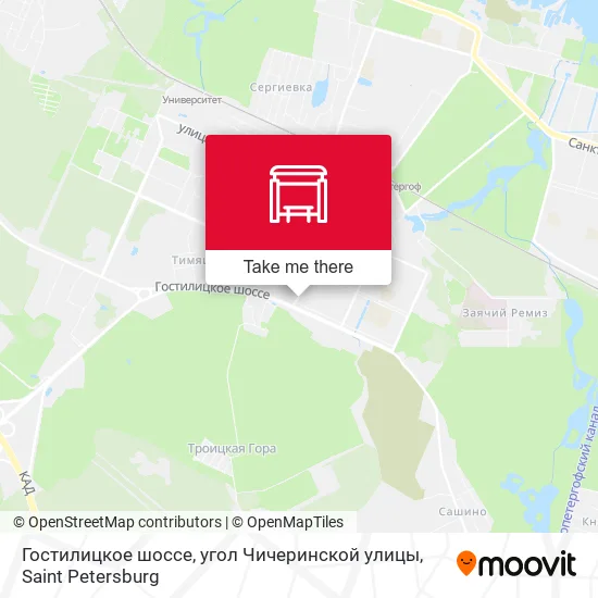 Гостилицкое шоссе, угол Чичеринской улицы map