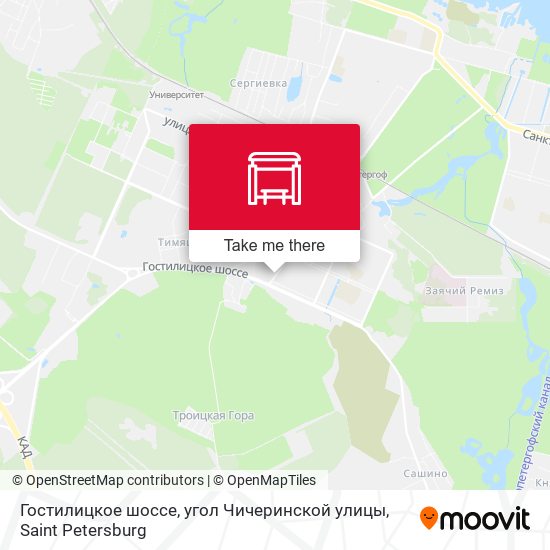 Гостилицкое шоссе, угол Чичеринской улицы map