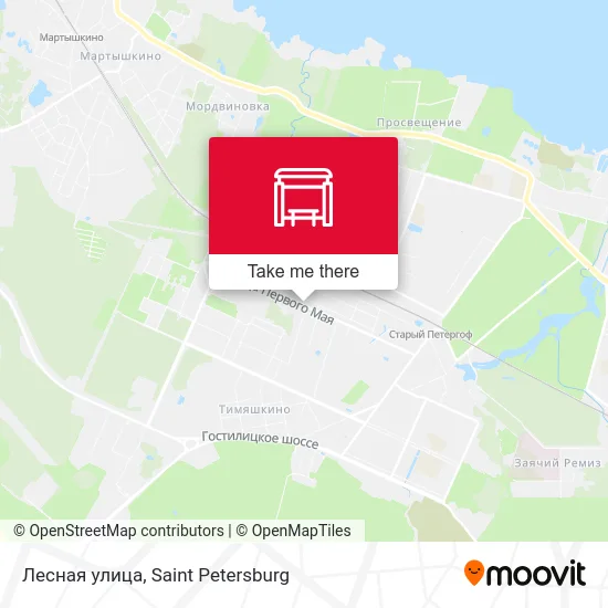 Лесная улица map