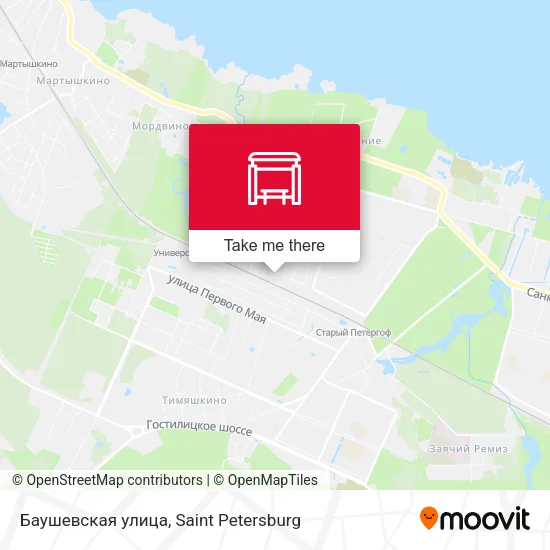 Баушевская улица map