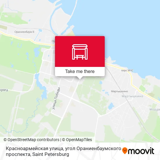 Красноармейская улица, угол Ораниенбаумского проспекта map
