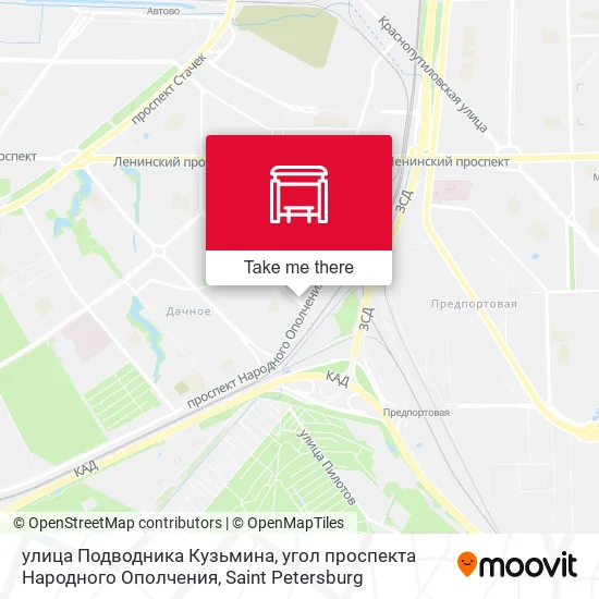 улица Подводника Кузьмина, угол проспекта Народного Ополчения map