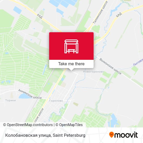 Колобановская улица map