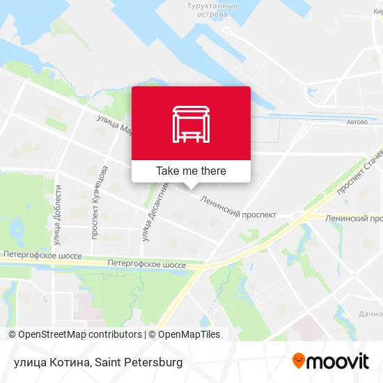 улица Котина map