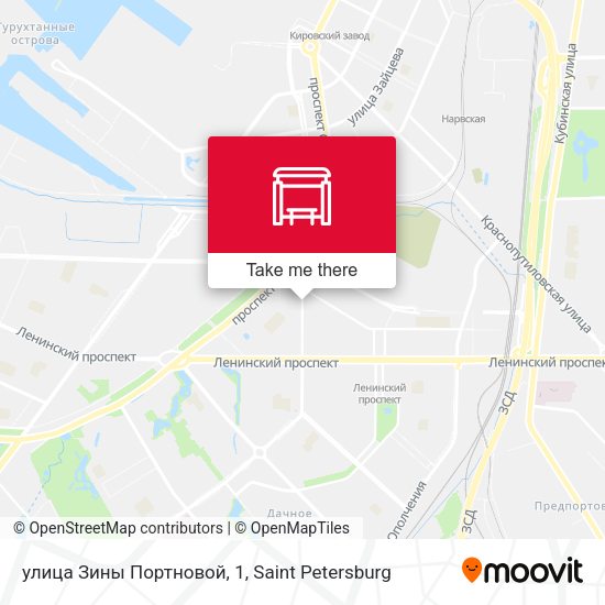 улица Зины Портновой, 1 map