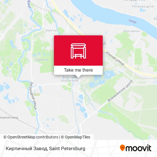 Кирпичный Завод map