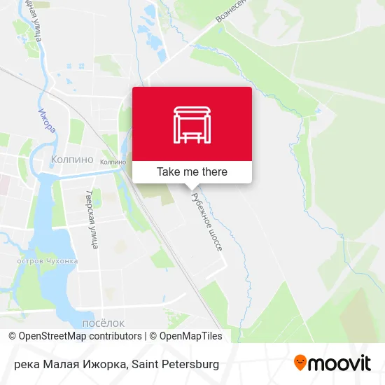 река Малая Ижорка map