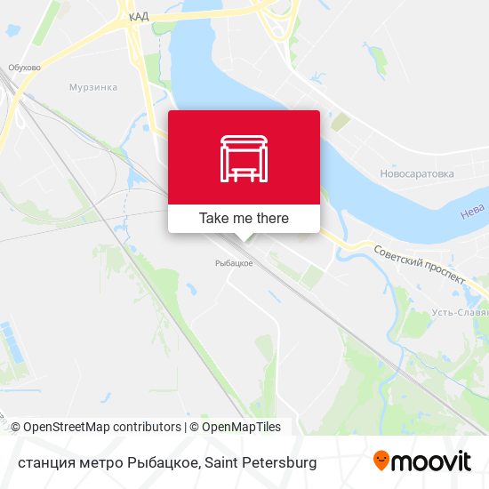станция метро Рыбацкое map