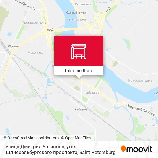 улица Дмитрия Устинова, угол Шлиссельбургского проспекта map