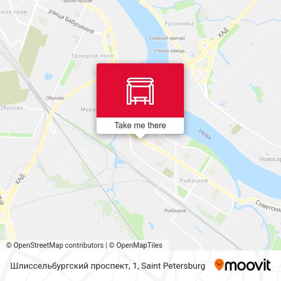 Шлиссельбургский проспект, 1 map