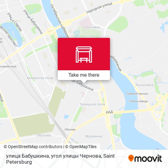улица Бабушкина, угол улицы Чернова map