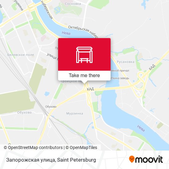Запорожская улица map
