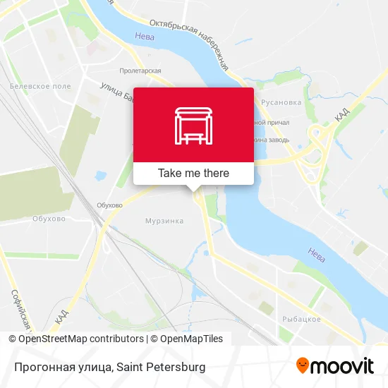 Прогонная улица map